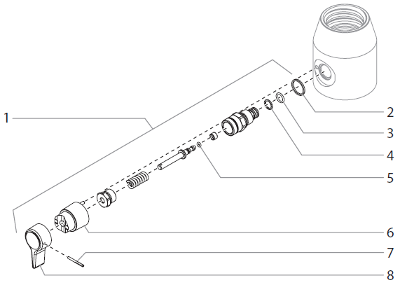 PowrTex 1200SF PRIME/SPRAY Valve Assembly